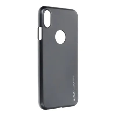 Funda Apple iPhone XS Max Mercury Jelly hole Negra