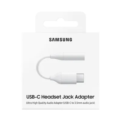 Adaptador jack de audio Original Samsung USB Tipo C BLANCO