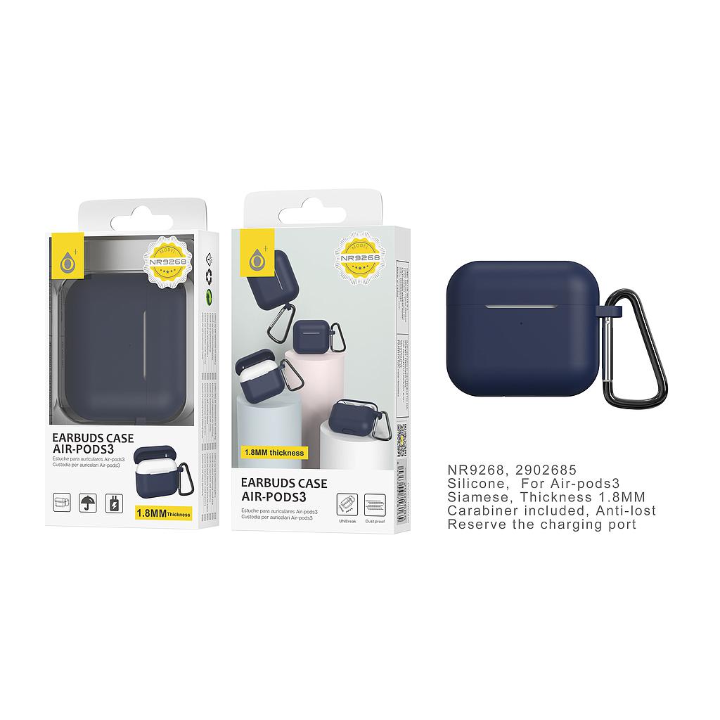 Funda de Silicona para Airpods 3 1.8MM de Grosor Azul NR9268 