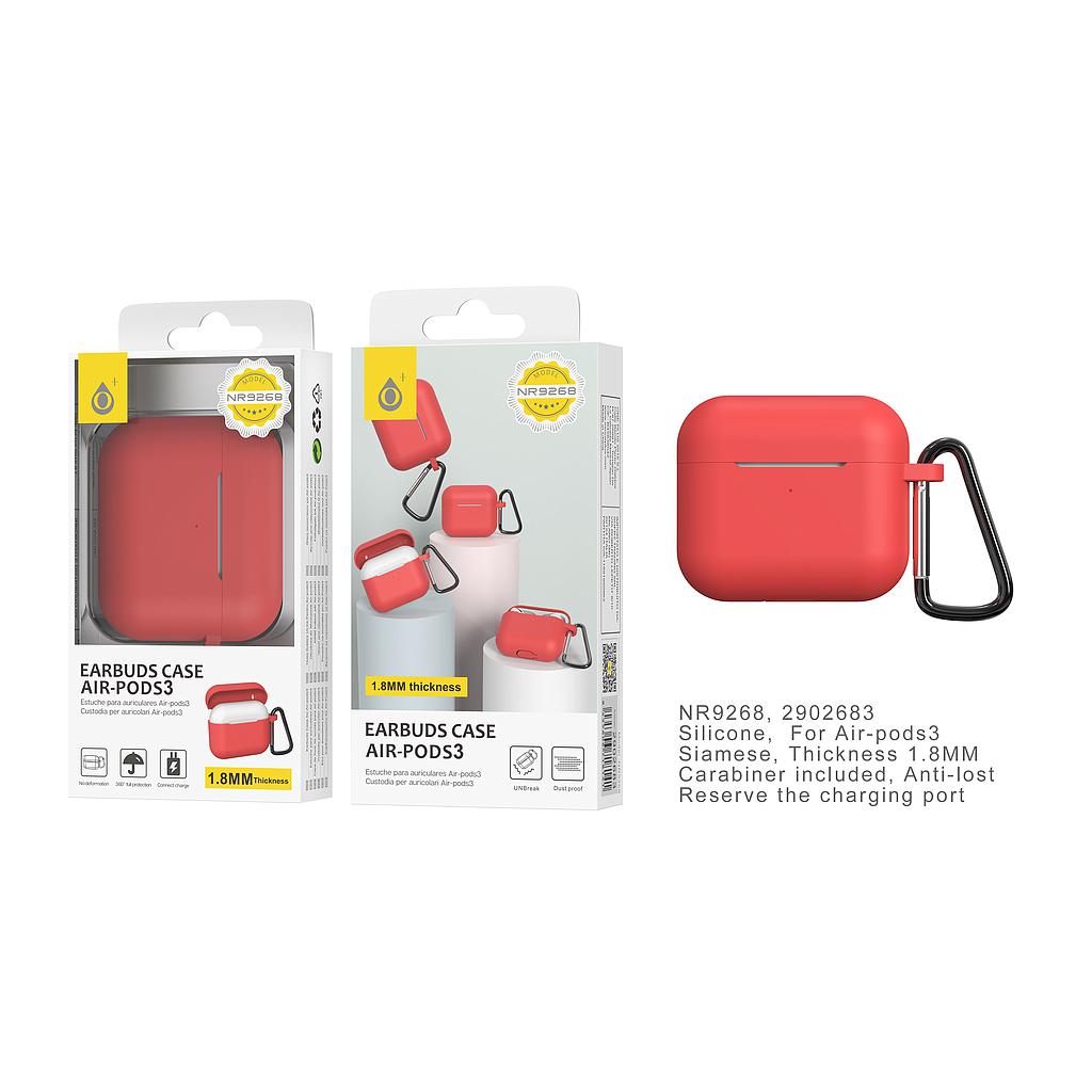 Funda de Silicona para Airpods 3 1.8MM de Grosor Rosa NR9268 