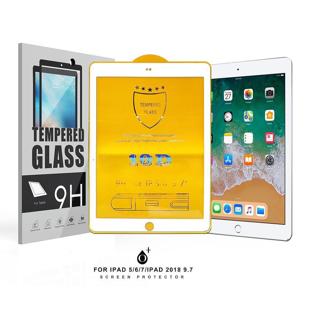 Protector Pantalla iPad Air / iPad Air 2 / iPad Pro 9.7 / iPad 6 Cristal Templado completo reforzado Blanco