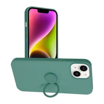 Funda Apple iPhone 14 Silicone RING Verde