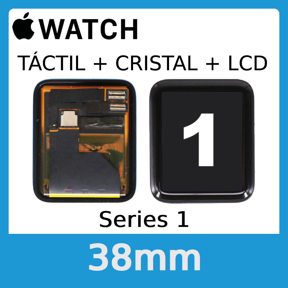Apple Watch S1 (Series 1) 38mm - Pantalla Completa LCD y Cristal Tactil - Calidad PREMIUM