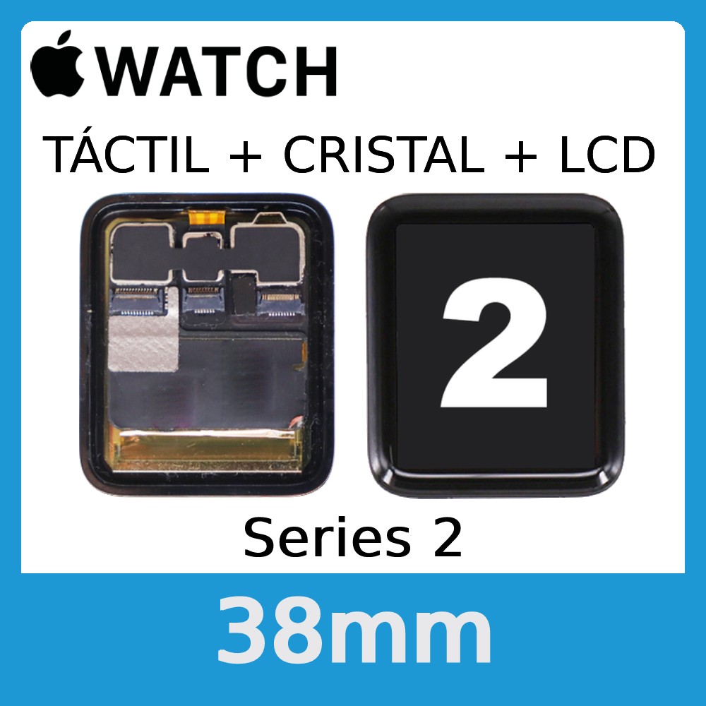Apple Watch S2 (Series 2) 38mm - Pantalla Completa LCD y Cristal Tactil - Calidad PREMIUM