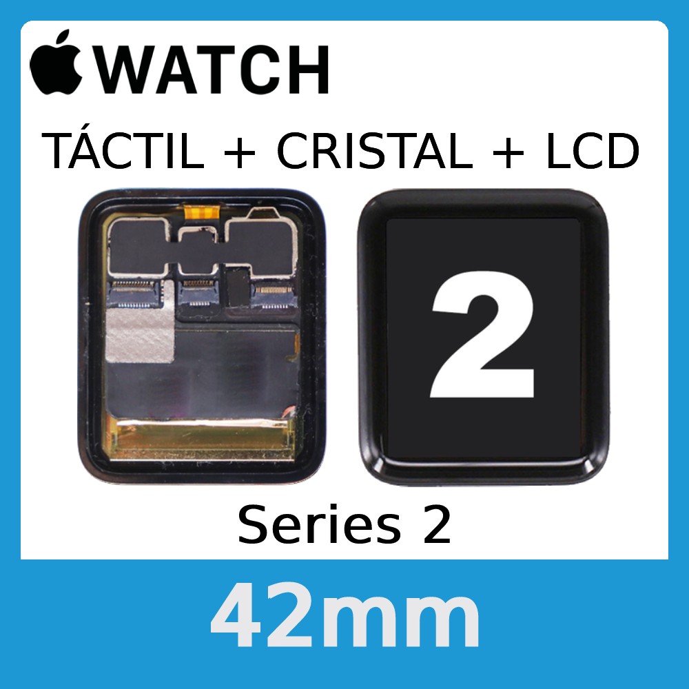 Apple Watch S2 (Series 2) 42mm - Pantalla Completa LCD y Cristal Tactil - Calidad PREMIUM