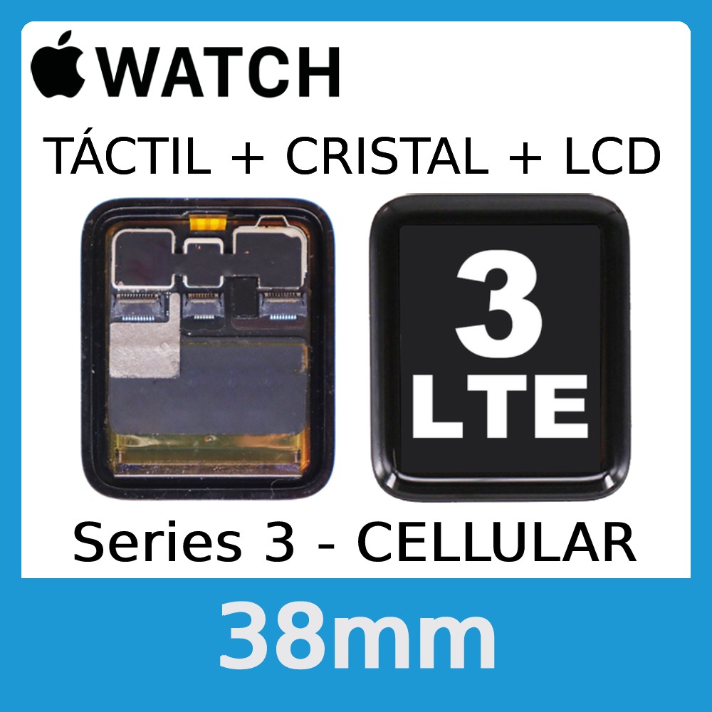 Apple Watch S3 Series 3 38mm Cellular Pantalla Completa LCD y