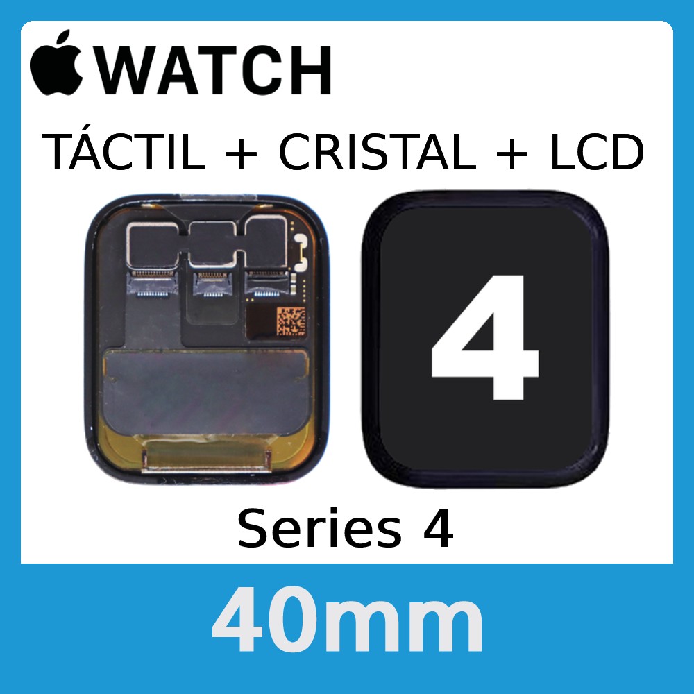 Apple Watch S4 (Series 4) 40mm - Pantalla Completa LCD y Cristal Tactil - Calidad PREMIUM