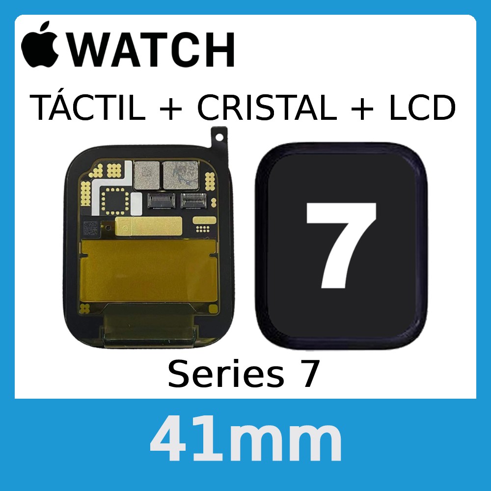 Apple Watch S7 (Series 7) 41mm - Pantalla Completa LCD y Cristal Tactil - Calidad PREMIUM
