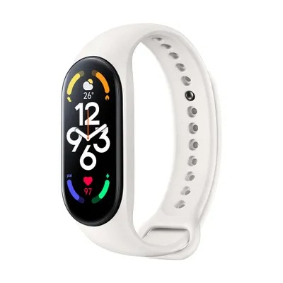 Correa goma para pulsera Xiaomi Mi Band 5 / 6 / 7 Blanca