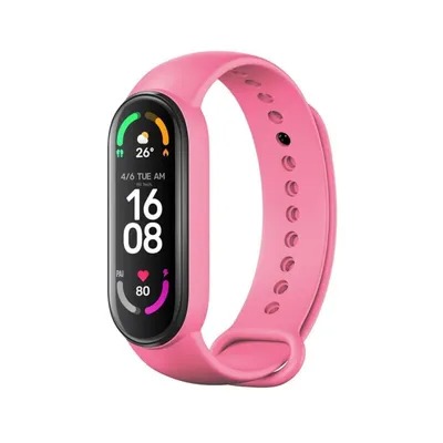 Correa goma para pulsera Xiaomi Mi Band 5 / 6 / 7 Blanca