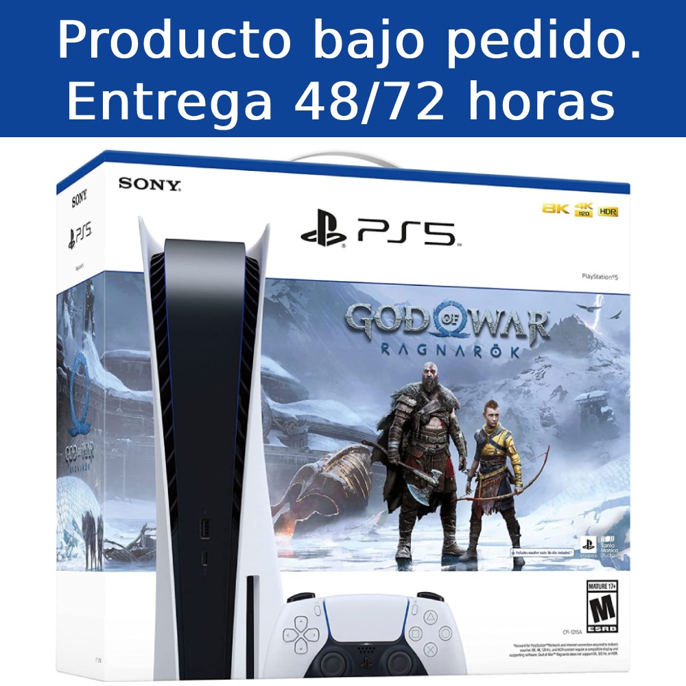 Consola Sony PlayStation 5 (PS5) con lector - Pack God of War Ragnarok