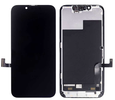 iPhone 13 LCD Assembly with adhesive Black INCELL