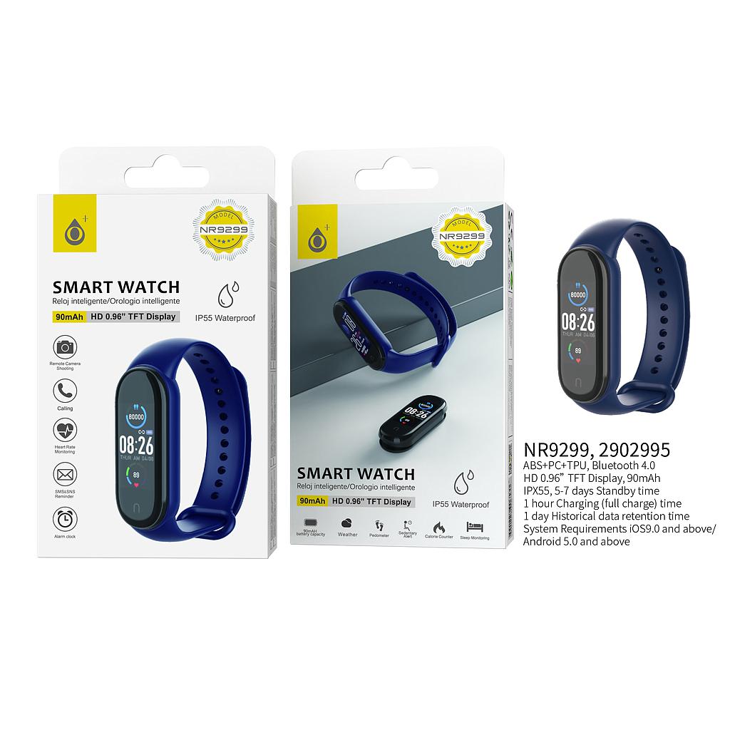 Pulsera de actividad Smartband bateria 90mA Androi IOS Azul NR9299