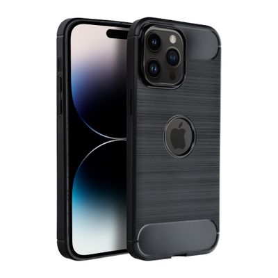 Funda iPhone 15 Plus Forcell CARBON Negra