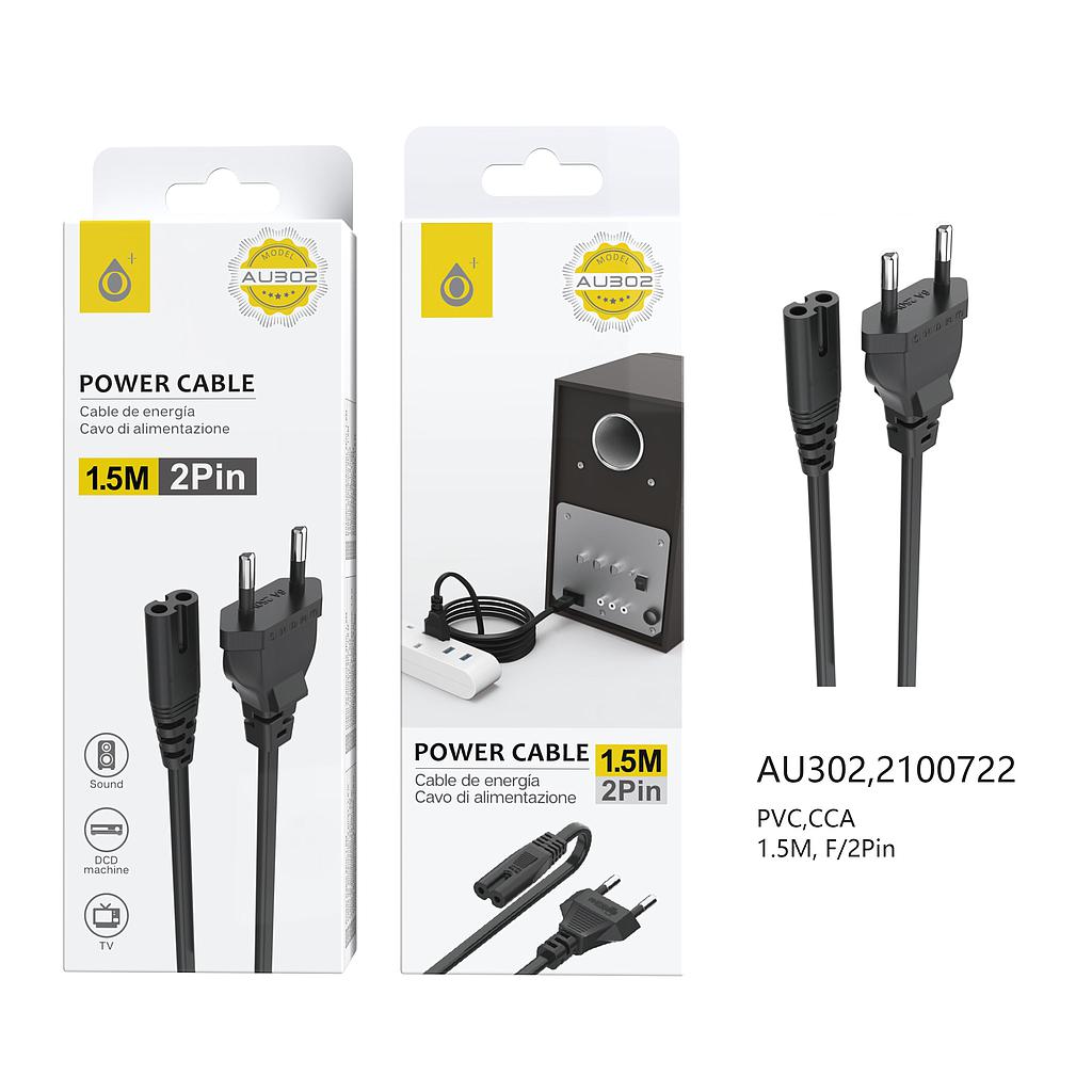 Cable Euro Power 2 Ports para Cargador Portatil AU302 