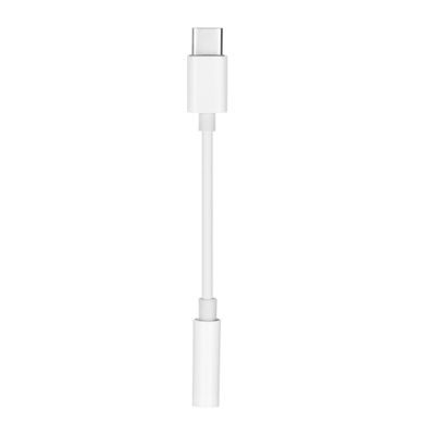 Cable Adaptador HF/audio Tipo C - Jack 3,5mm BLANCO