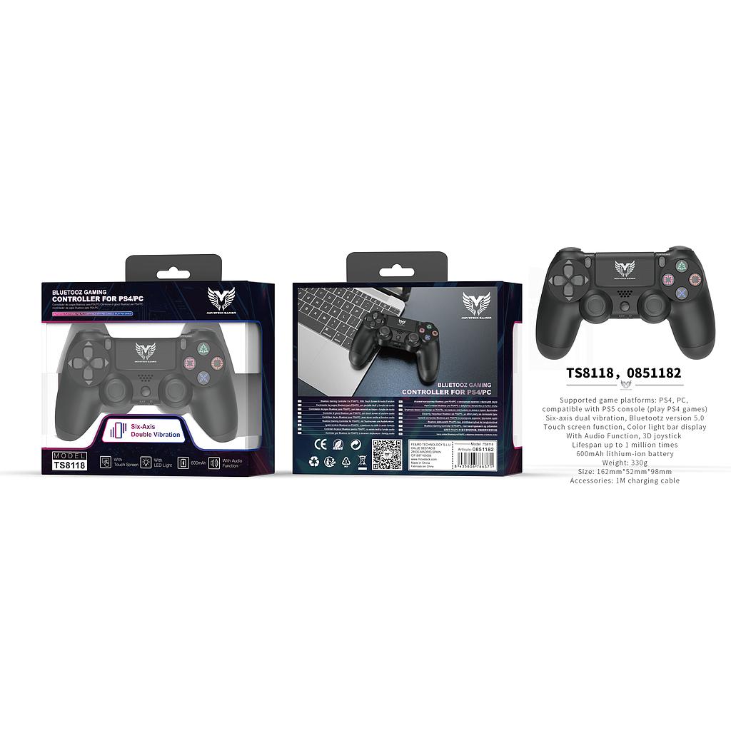 Mando de juegos control Gaming con Bluetooth 5.0 para PS4/PC TS8118