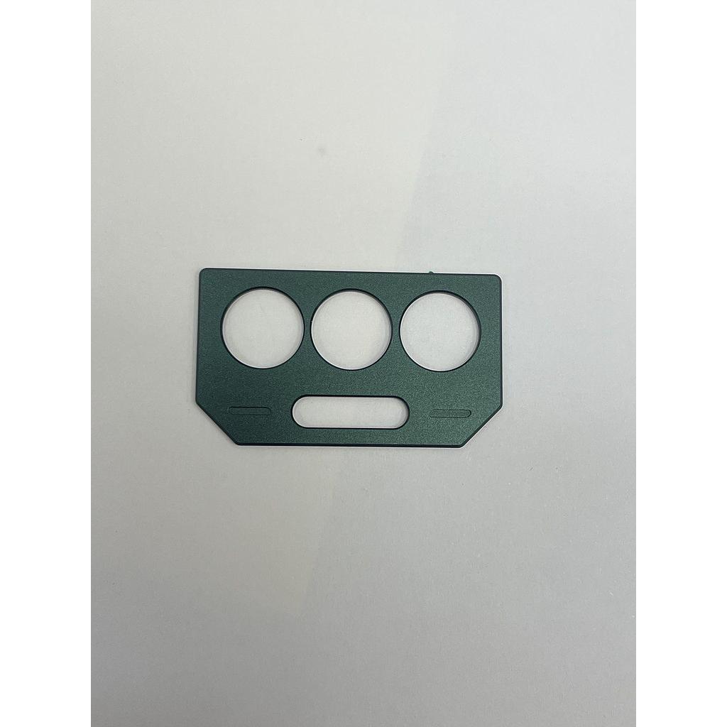 Embellecedor cristal lente Cubot KingKong 8 camara trasera metal Verde