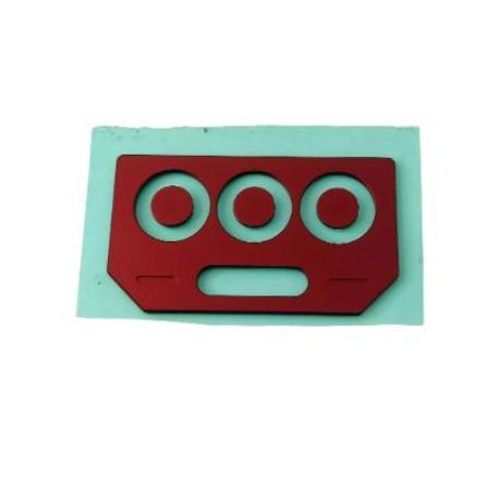 Embellecedor cristal lente Cubot KingKong 8 camara trasera metal Rojo
