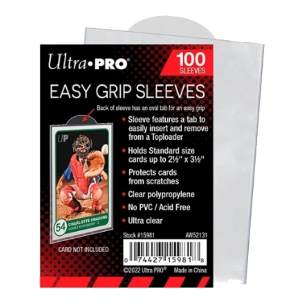 100 Fundas Standard 67mm X 94mm - Easy Grip Ultra Pro