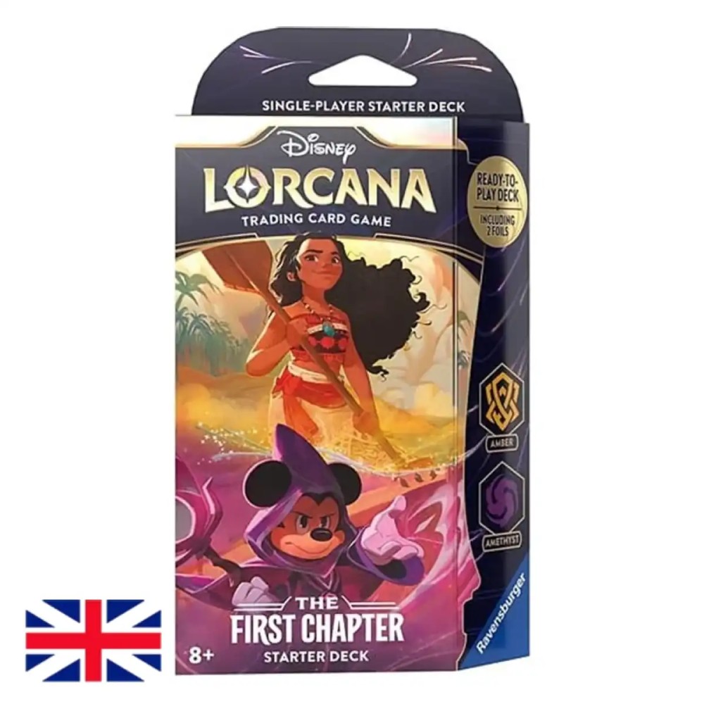 Mazo De Inicio Lorcana Set 1 - The First Chapter AMBAR / AMATISTA - Disney - Inglés - Ravensburger