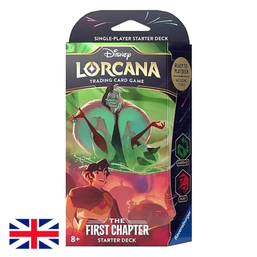Mazo De Inicio Lorcana Set 1 - The First Chapter ESMERALDA / RUBI - Disney - Inglés - Ravensburger