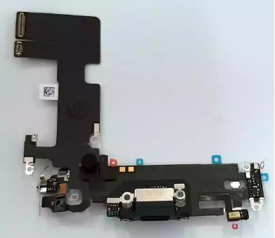 Flex iPhone 13 Pro Dock de Carga Microfono Negro