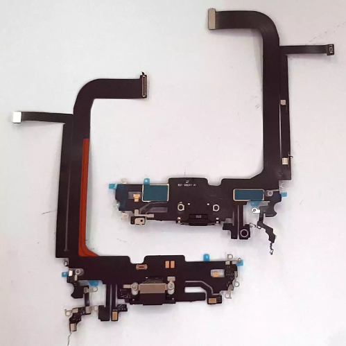 Flex iPhone 13 Pro Max Dock de Carga Microfono Negro