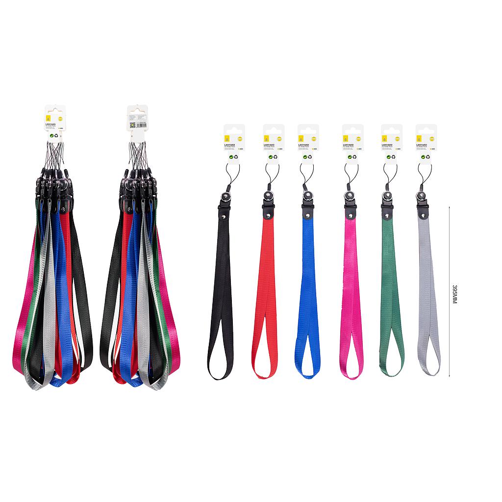 Cordon para telefono movil de color liso 39.5 CM de Largo color al azar