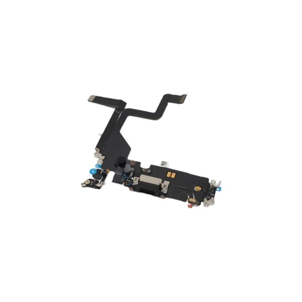 Flex iPhone 14 Pro Dock de Carga Microfono Negro