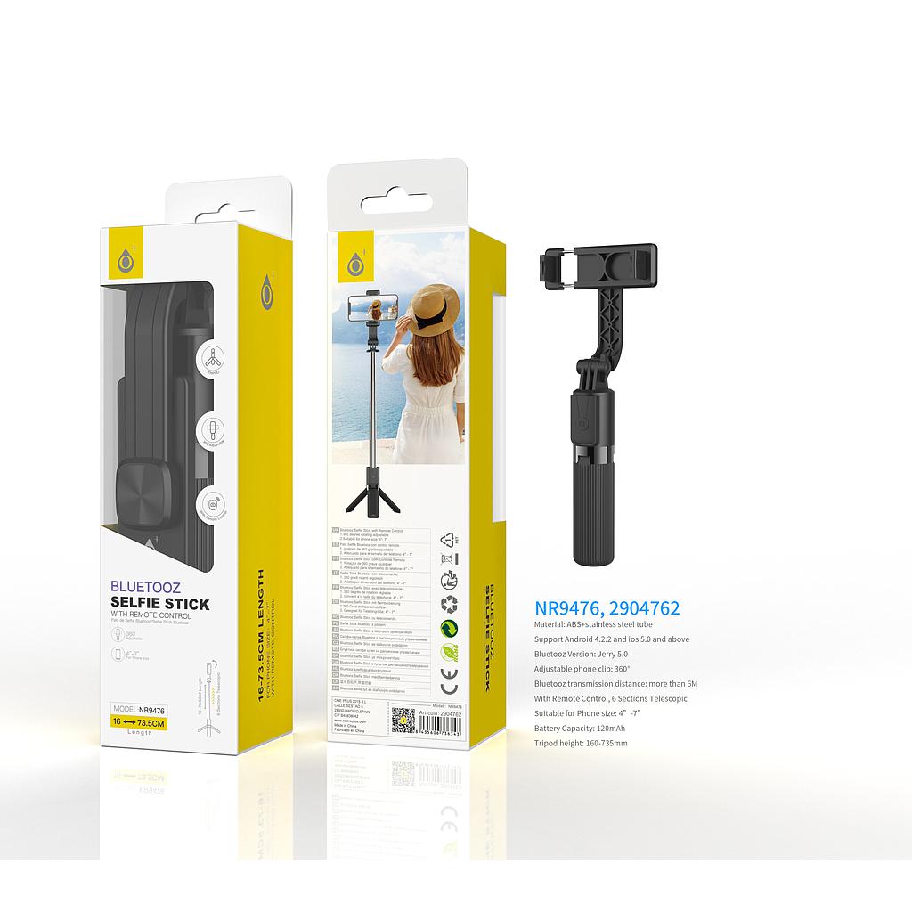 Palo Selfie con Tripode flexible 360° Bluetooth mando para movil 4-7´ NR9476 