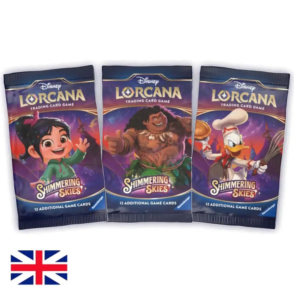 Paquete De Refuerzo (12 cartas) Disney Lorcana Shimmering Skies - Sobre Booster Inglés