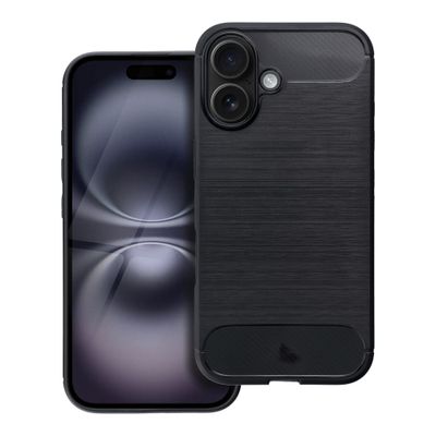 Funda iPhone 16 Forcell CARBON Negra