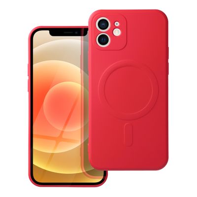 Funda Apple iPhone 12 Electro Silicone cover compatible con MagSafe Roja