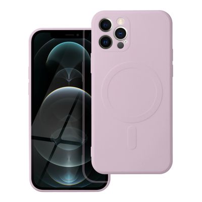 Funda Apple iPhone 12 Pro Max Silicone Mag cover compatible con MagSafe Rosa