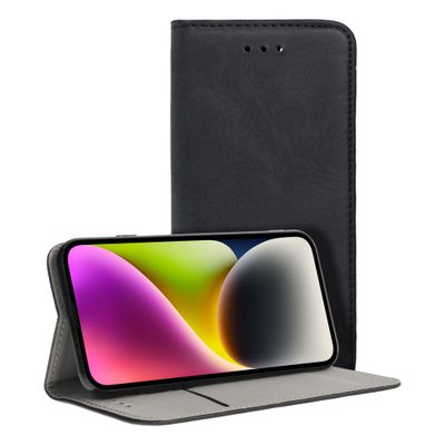 Funda iPhone 16 Tapa Libro Smart Magneto Negra