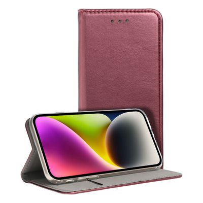 Funda iPhone 16 Plus Tapa Libro Smart Magneto Morada