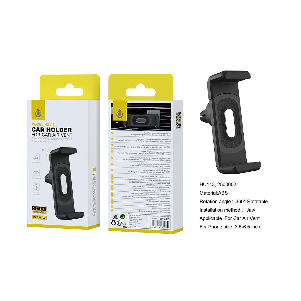 Soporte de coche universal para movil S.Basic Negro HU113