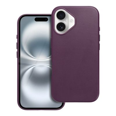 Funda Apple iPhone 16 LEATHER MAG COVER Morada
