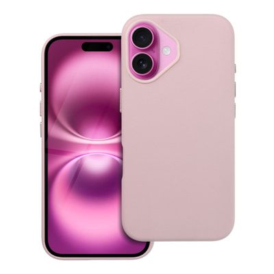 Funda Apple iPhone 16 LEATHER MAG COVER Rosa
