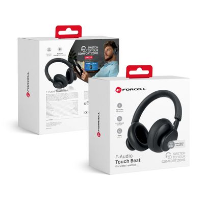 Auriculares inalámbricos ANC Touch Beat negro FORCELL F-AUDIO