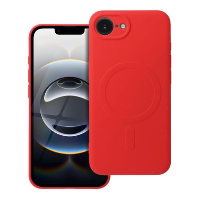 Funda Apple iPhone 16e Silicone Mag cover compatible con MagSafe Roja
