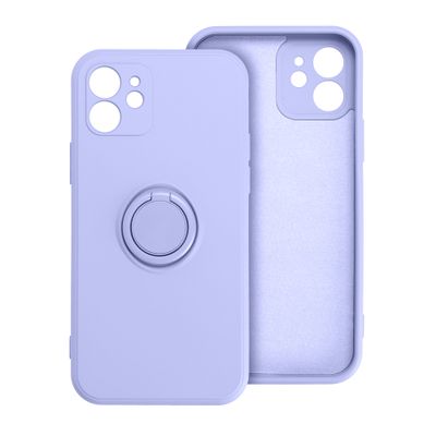Funda iPhone 16e (SE 4 2025) Silicone RING Violeta
