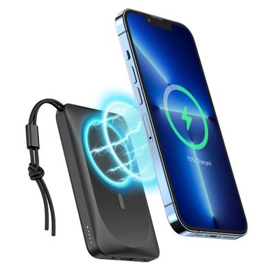 Bateria Externa PowerBank VEGER (VP1151 / W1151) - 10000 mAh con carga inductiva compatible con MagSafe PD QC3.0 2A 20W
