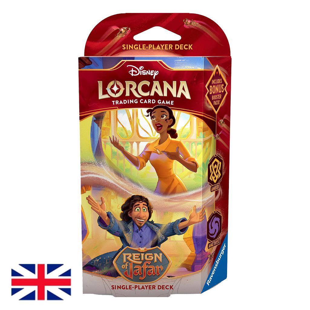 Mazo De Inicio Lorcana - Set 8: Reign of Jafar - AMBAR / AMATISTA - Disney - Inglés