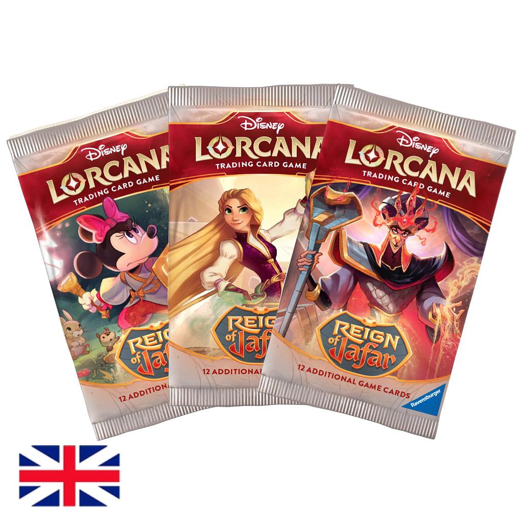 Paquete De Refuerzo (12 cartas) Disney Lorcana - Set 8: Reign of Jafar - Sobre Booster Inglés