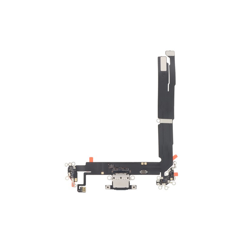Flex iPhone 16 Plus Dock de Carga Microfono Negro