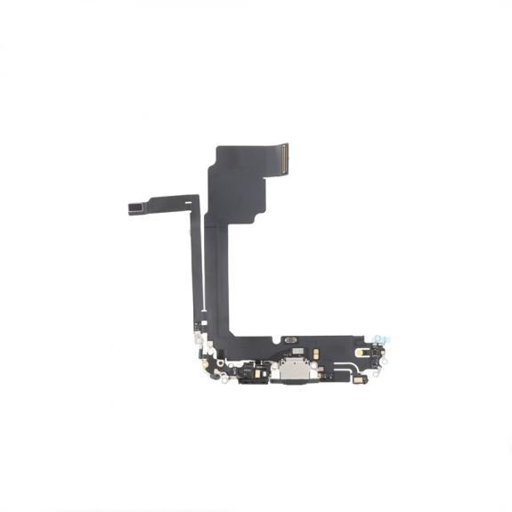 Flex iPhone 15 Pro Max Dock de Carga Microfono Negro