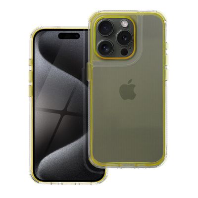 Funda Apple iPhone 15 Pro Max MATRIX CLEAR amarillo