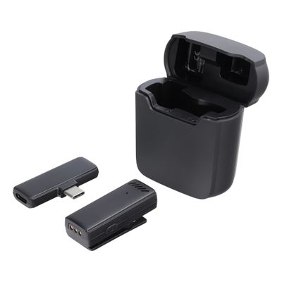 Microfono inalambrico Tipo C con Funda de carga S11 negro
